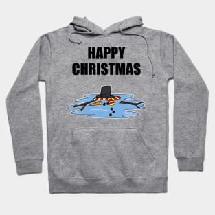 Happy Christmas 2020 Melted Snowman Funny Hoodie